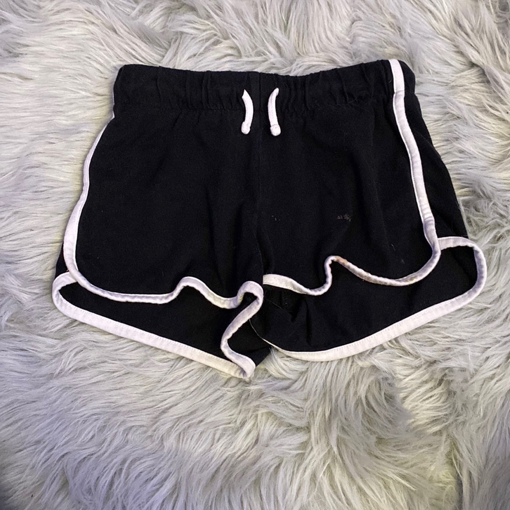classic black & white shorts